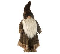 J-Line Nain de forêt Textile Marron Grand Format