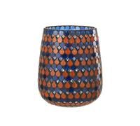 J-Line photophore Mosaic Goutte - Verre - Orange/Bleu - Large