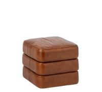 J-line Pouf - Cuir - Camel