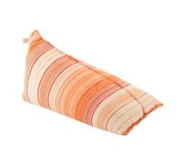 J-Line Pouf Poire Ligné - Coton - écru/Orange foncé