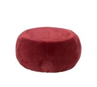 J-Line Pouf Rond - contreplaquÃƒ©/Tissu - Bordeaux