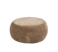 J-line Pouf Rond - contreplaqué/Tissu - Taupe