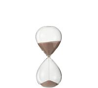 J-Line Sablier Decoratif Verre/Sable Rose Clair Medium