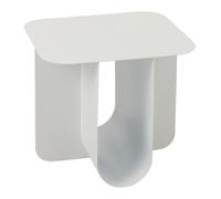 J-Line Table Appoint Carree Metal Blanc
