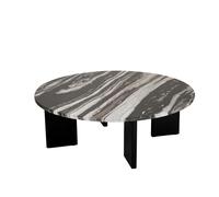J-Line Table Basse Mathilde Marbre - Pierre - Noir/Gris Vert