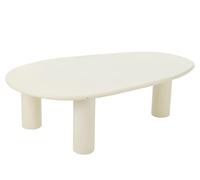 J-Line Table d'appoint Bali MDF/PVC Blanc Large