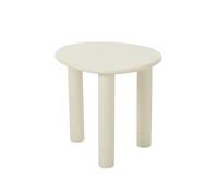 J-Line Table d'appoint Bali MDF/PVC Blanc Taille S