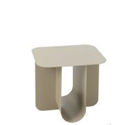 J-Line table d'appoint Carrée - métal - beige