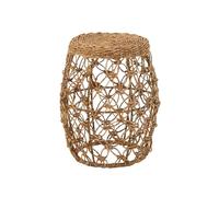 J-Line Table d'appoint en Fer/Feuille de bananier Naturell