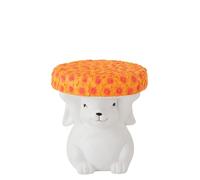 J-Line Table D'appoint Lapin - polyrésine - Blanc/Orange