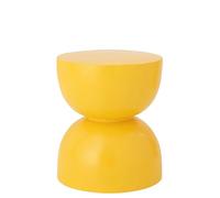 J-Line Table D'appoint Sablier - polyrésine - Jaune