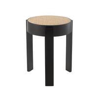 J-Line Tabouret Noir Cognac