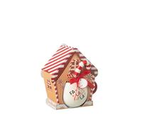 J-Line tasse + cuillère - céramique - rouge - boîte cadeau