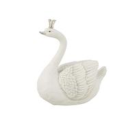 J-Line Tirelire Cygne Resine Blanc/Argent