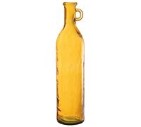 J-Line Vase Bouteille Cylindre - Verre - Ocre - 75 cm de Hauteur