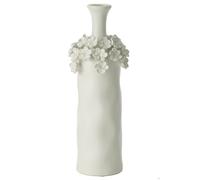 J-Line Vase Yucca Fleur Ceramique Blanc Large