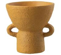 J-Line Vase Zenia Ceramique Ocre Small