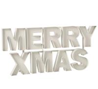 J-line Xmas Sign - Fer - Blanc