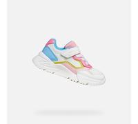 Geox J Loftus Girl B Baskets Blanc/Rose Taille 25 EU