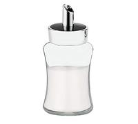 J&M DESIGN Distributeur de sucre et shaker pour café, bol à céréales, thé et pâtisserie avec couvercle à bec verseur pour une mesure facile de la cuillère - Récipient en verre de 212,6 g - Passe au