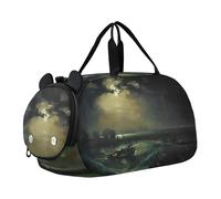 J. M. W. Turner Sac de sport à porter avec motif Venice Dogana San Giorgio Maggiore pour garçons et tout-petits, J. M. W. Turner imprime Fishermen at Sea, Classique