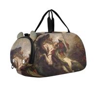J. M. W. Turner Sac de sport à porter avec motif Venice Dogana San Giorgio Maggiore pour garçons et tout-petits, Impression Eugène Delacroix Collision Cavaliers Maures, Classique