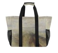 J. M. W. Turner Sac fourre-tout réutilisable Motif bateau à vapeur et à vapeur
