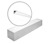 J NOMASTYL Moulure de plafond - 10 pièces (20 m) - 45 x 50 x 2000 mm - NOËL & MARQUET - une marque de NMC - Polystyrène
