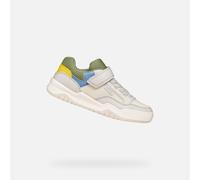 Geox J Perth Boy E Basket, Gris et Vert, 36 EU