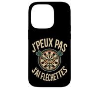 J’Peux Pas J’AI Fléchettes - Design Vintage Joueur de Darts Coque pour iPhone 14 Pro