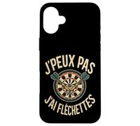 J’Peux Pas J’AI Fléchettes - Design Vintage Joueur de Darts Coque pour iPhone 16 Plus