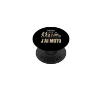 J Peux Pas J AI Moto Humour Motard Biker PopSockets PopGrip Adhésif