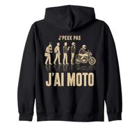 J Peux Pas J AI Moto Humour Motard Biker Sweat à Capuche