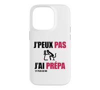 J’Peux Pas J’AI Prépa Humour Classe Préparatoire Examens Coque pour iPhone 14 Pro