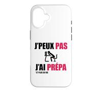 J’Peux Pas J’AI Prépa Humour Classe Préparatoire Examens Coque pour iPhone 16