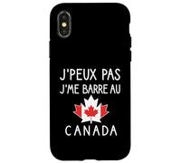 J’Peux Pas j’me Barre au Canada Humour francophone expatriés Coque pour iPhone X/XS