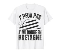 J' Peux Pas J' Me Barre En Bretagne Humour Breton Cadeau T-Shirt