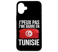 J’Peux Pas J’Me Barre en Tunisie Humour Tunisien Drapeau Coque pour iPhone 16 Plus