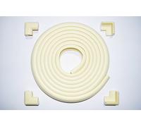 J-PG BABY Kit de protection de J PG Protection de bords de table d'angle Set complet pour bébés et enfants - Carré Beige 5 m