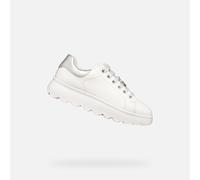 Geox J Puffypop Girl A Basket, Blanc/Argent, 30 EU