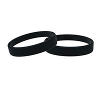 J&R Lot de 10 Bracelets en Silicone pour Enfants, Noir