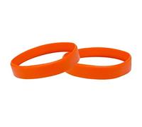 J&R Lot de 10 bracelets en silicone pour enfants, Orange