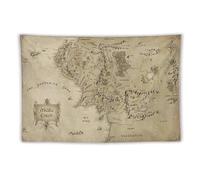 J. R. R. Tolkien Carte de la Terre du Milieu Impression Photo Art Mural Tapisserie Peinture Tapisserie Œuvres d'art Idée cadeau Esthétique 152,4 x 228,6 cm