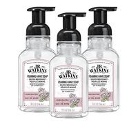 J.R. Watkins Foaming Hand Soap with Pump Dispenser, Moisturizing Foam Hand Wash, All Natural, Alcohol-Free, Cruelty-Free, USA Made, Rosewater, 9 fl oz, 3 Pack
