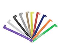 J&R Wristbands Lot de 100 bracelets en vinyle (couleurs mélangées)