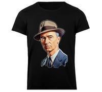 J Robert Oppenheimer T-Shirt Femme Basic Coton Noir Basic Cotton Black Women's T-Shirt