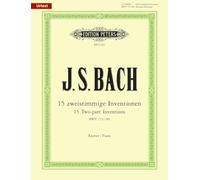 J.s. bach, 15 two-part inventions - bwv 772-786 piano