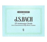 J.S. Bach : 371 chorels pour un instrument à touches (piano, orgue, cembalo) (notes de musique)