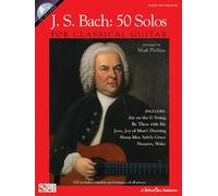 J.S. Bach: 50 Solos For Classical Guitar. Partitions, CD pour Guitare, Tablature Guitare, Guitare Classique