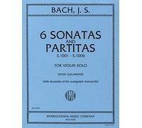 J.S. Bach: 6 Sonatas And Partitas (S.1001 - S.1006). Partitions pour Violon